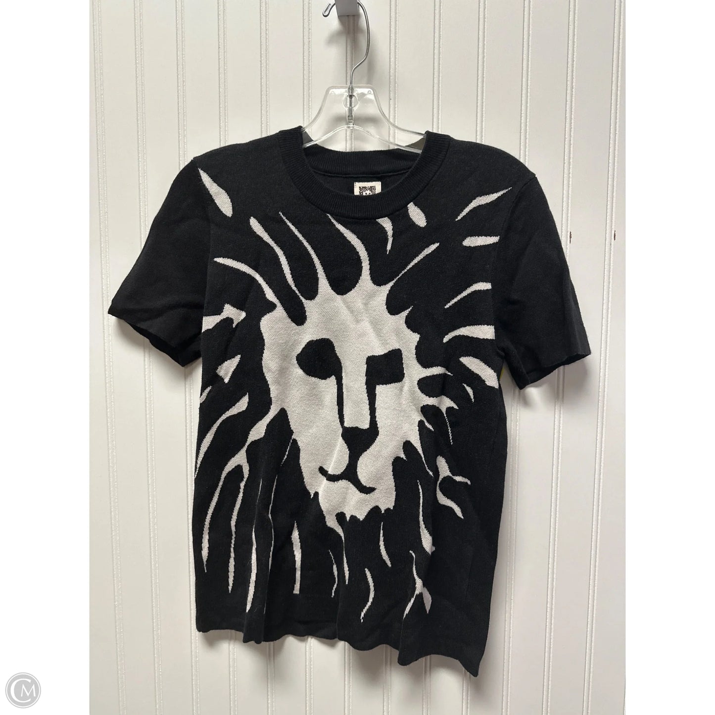 Top Short Sleeve By Anne Klein In Black, Size: M