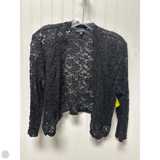 Cardigan By Connected Apparel In Black, Size: Xl
