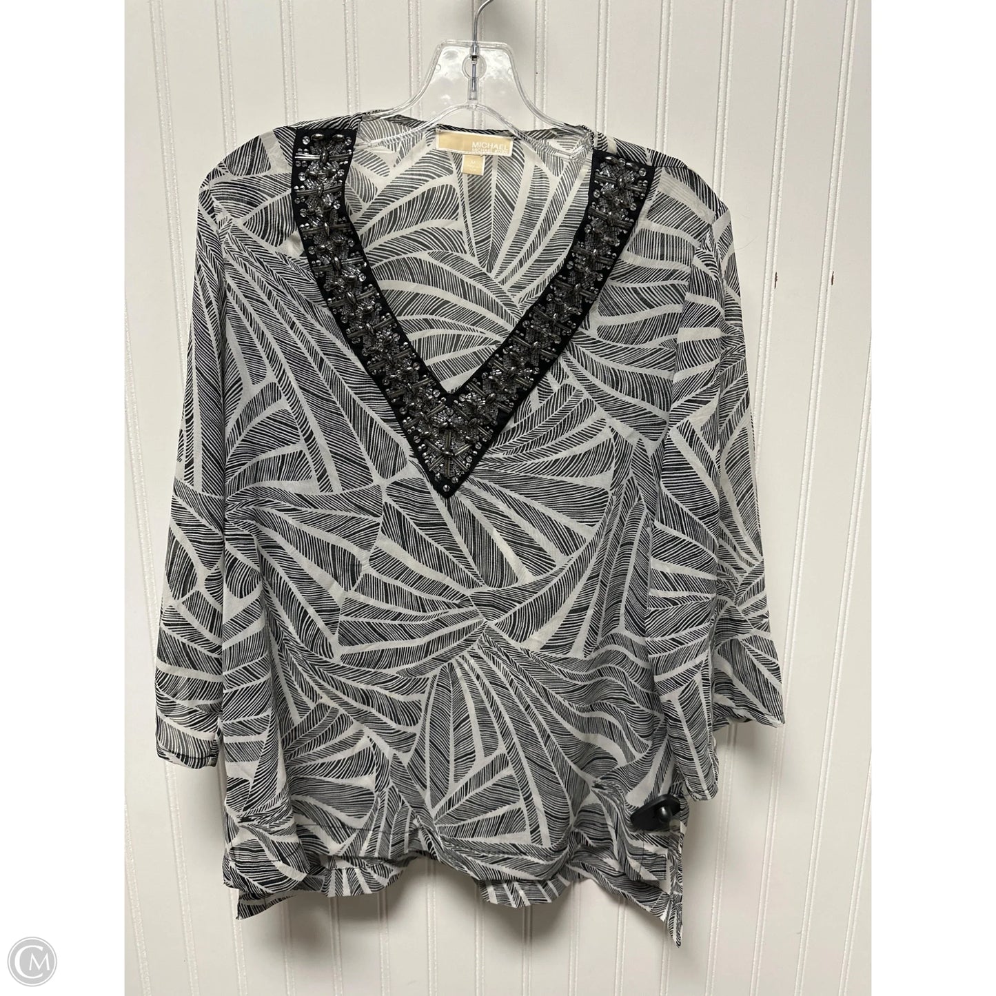 Top Long Sleeve By Michael By Michael Kors In Grey, Size: M