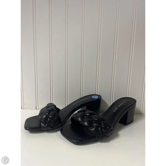 Sandals Heels Block By Madden Girl In Black, Size: 6