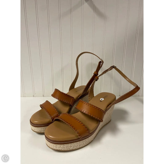 Sandals Heels Platform By Torrid In Brown, Size: 9