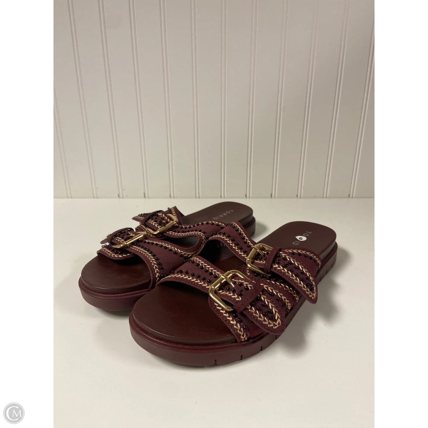 Sandals Flats By Torrid In Red, Size: 9