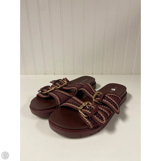 Sandals Flats By Torrid In Red, Size: 9