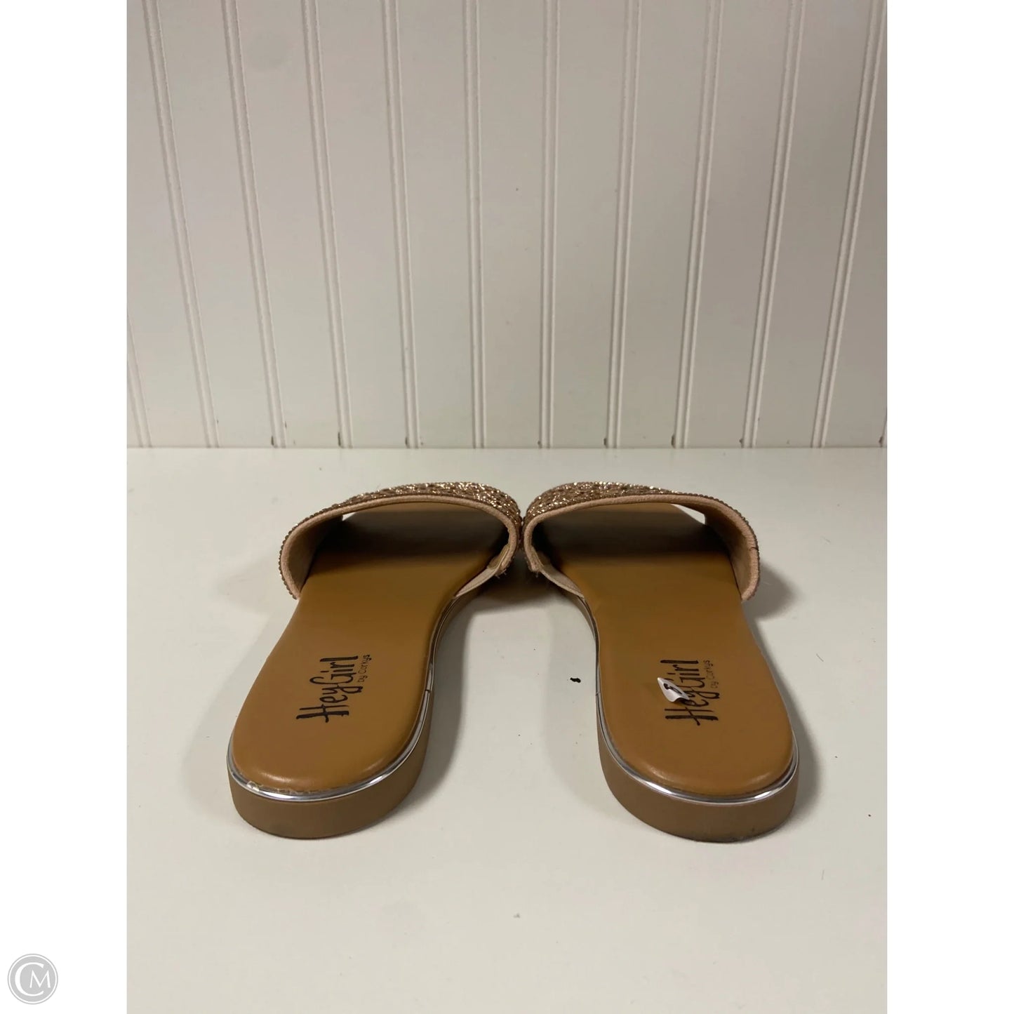Sandals Flats By Corkys In Gold, Size: 9