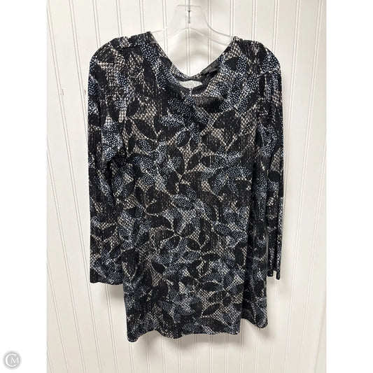 Tunic Long Sleeve By J. Jill In Blue & Brown, Size: S