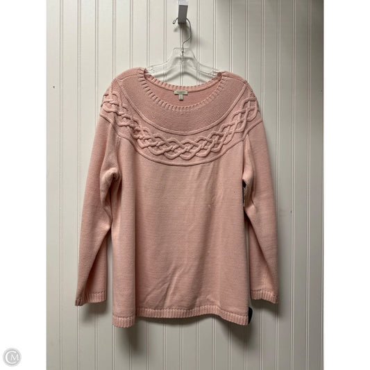 Sweater By Talbots In Pink, Size: 2x