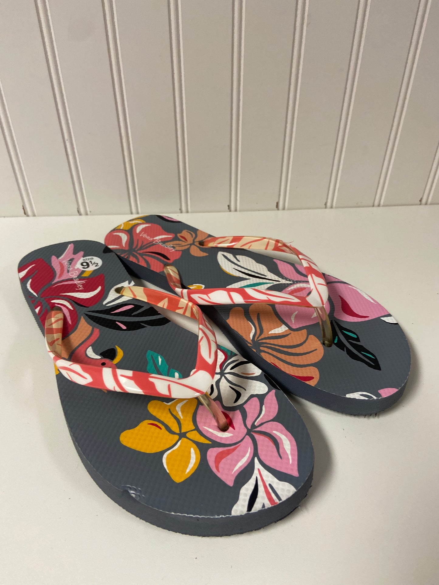 Sandals Flip Flops By Vera Bradley In Multi-colored, Size: 9.5