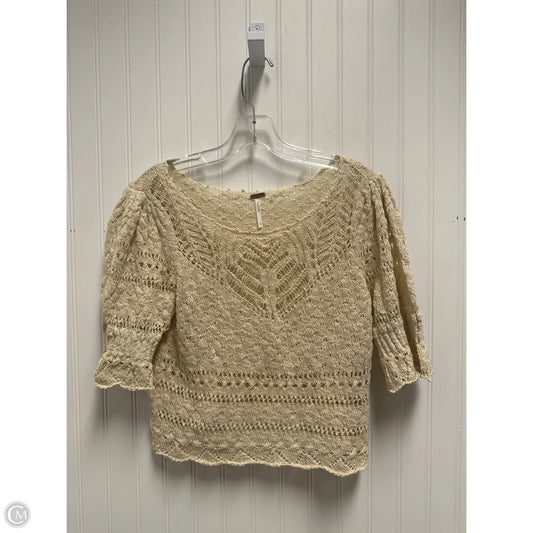 Top Short Sleeve By Free People In Beige, Size: S