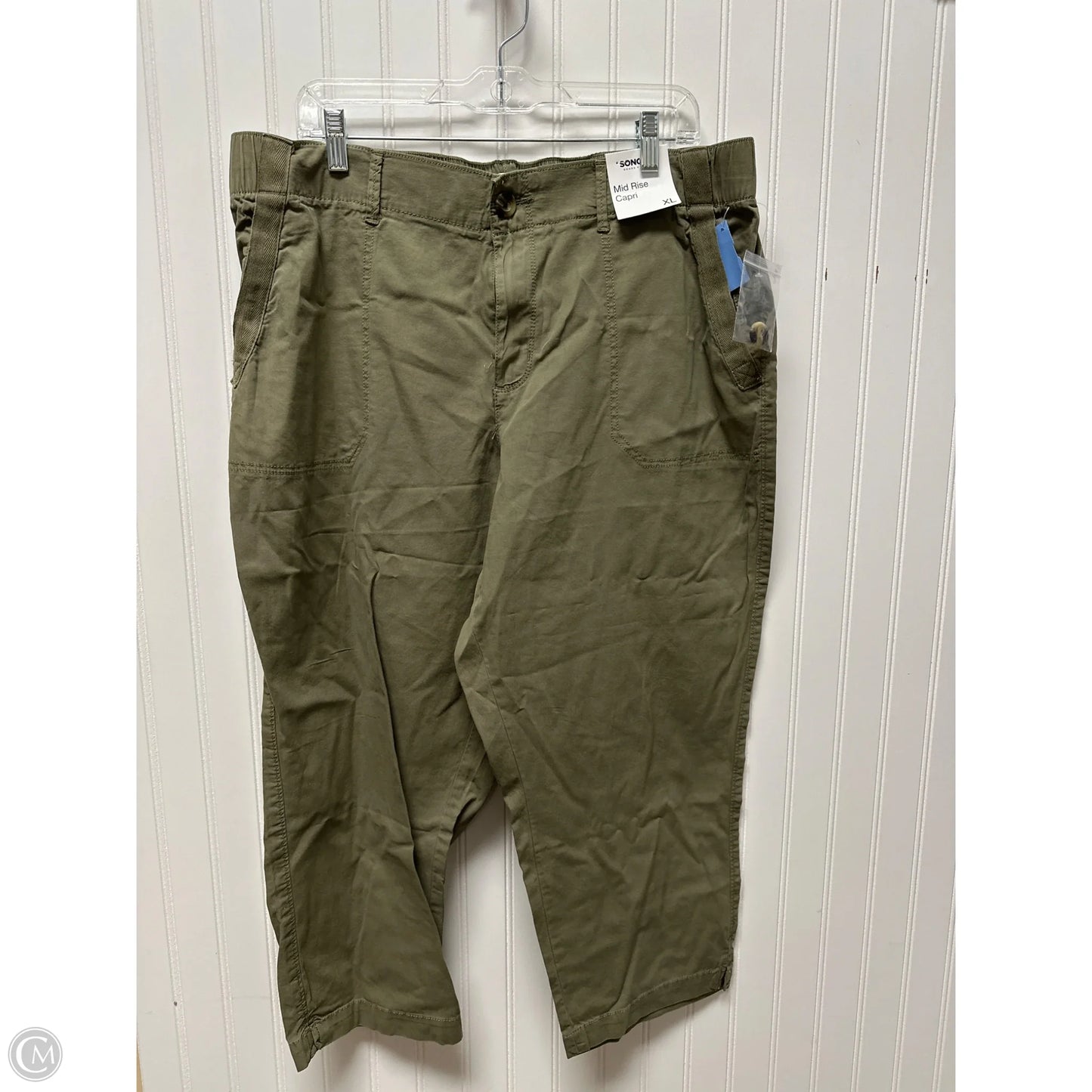 Pants Cropped By Sonoma In Green, Size: Xl