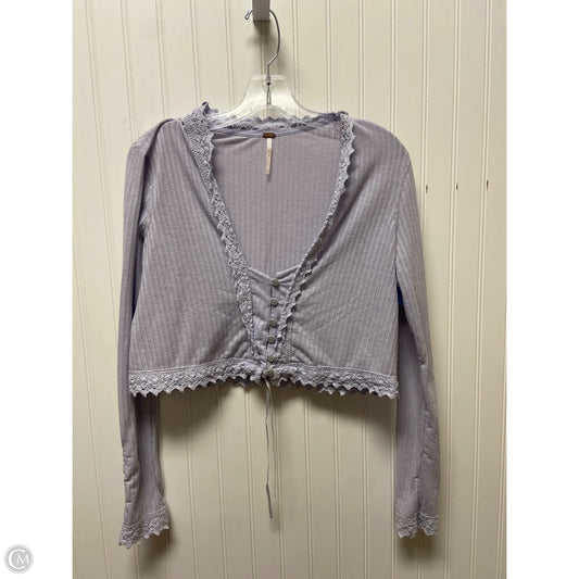 Top Long Sleeve By Free People In Purple, Size: S