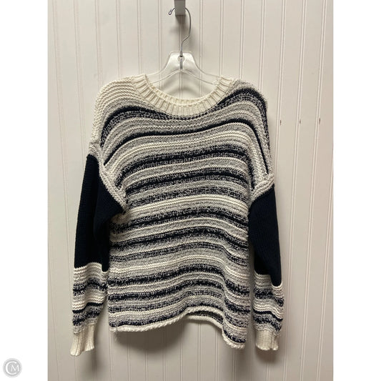 Sweater By Elan In Black & White, Size: S