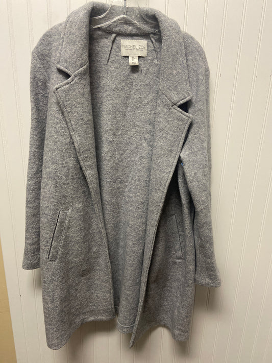 Coat Trench Coat By Rachel Zoe In Grey, Size: L