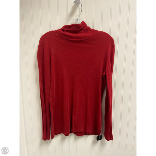 Top Long Sleeve By Gap In Red, Size: M