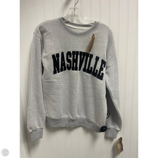 Sweater By Clothes Mentor In Grey, Size: S
