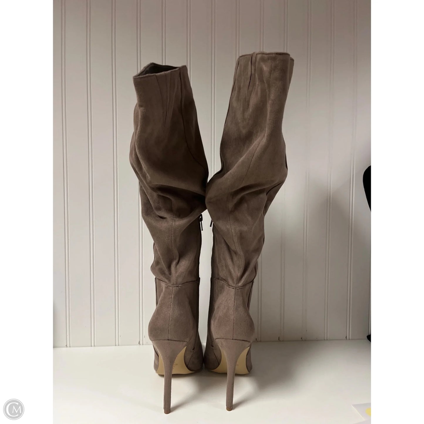 Boots Knee Heels By Charles By Charles David In Brown, Size: 10