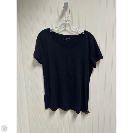 Top Short Sleeve By Ann Taylor In Blue, Size: L