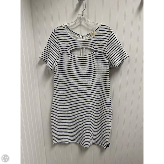Dress Casual Midi By Michael By Michael Kors In Striped Pattern, Size: L
