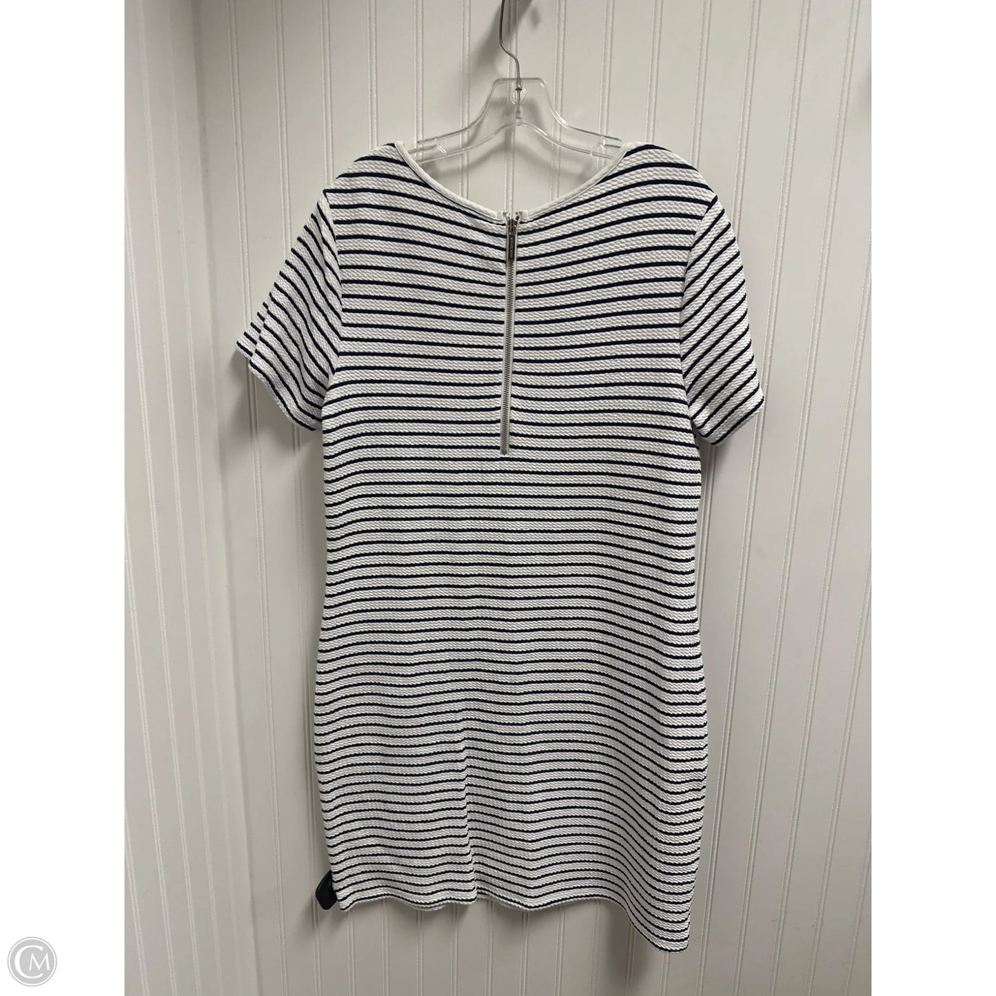 Dress Casual Midi By Michael By Michael Kors In Striped Pattern, Size: L