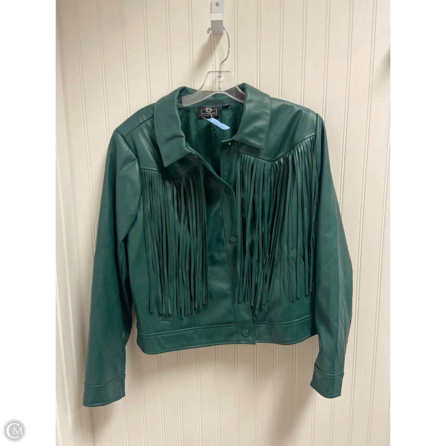 Jacket Moto By G By Giuliana In Green, Size: Xl