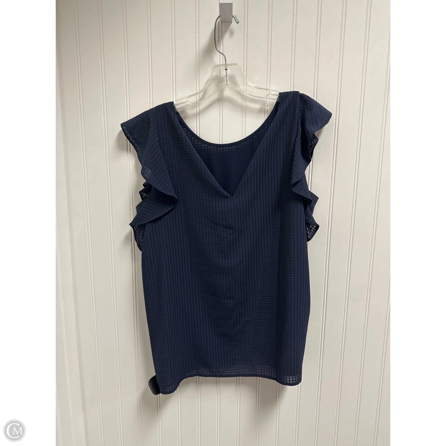 Top Sleeveless By Ann Taylor In Blue, Size: M