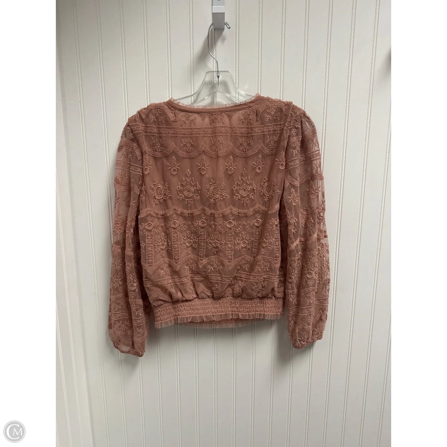 Top Long Sleeve By Lucky Brand In Pink, Size: Xs