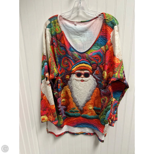 Top Long Sleeve By Clothes Mentor In Multi-colored, Size: L
