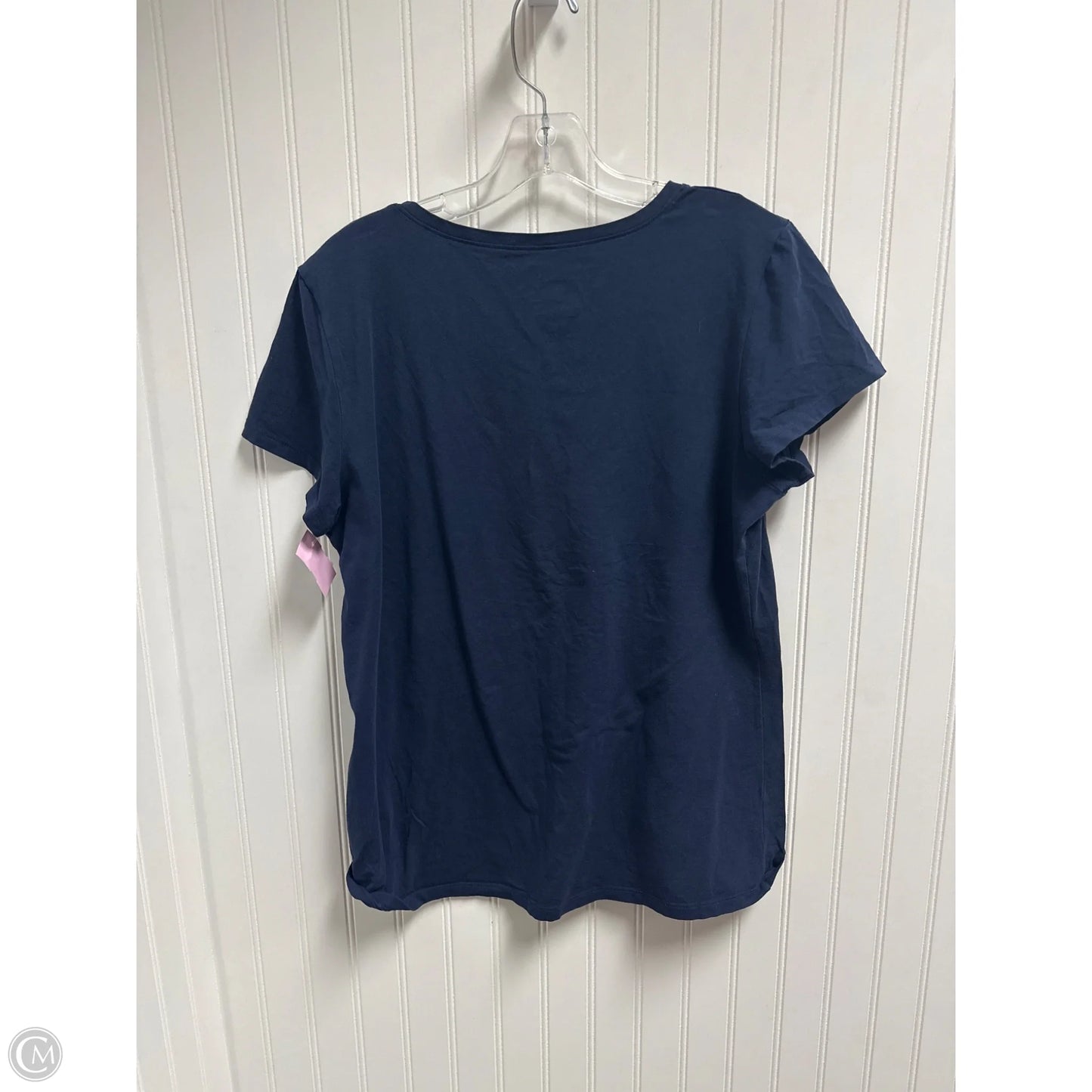 Top Short Sleeve Designer By Lilly Pulitzer In Blue, Size: Xl