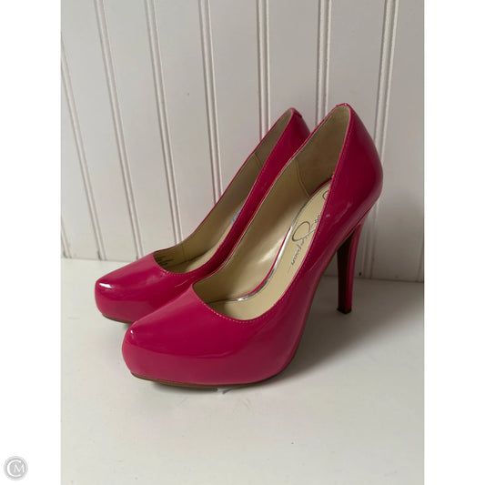 Shoes Heels Stiletto By Jessica Simpson In Pink, Size: 5