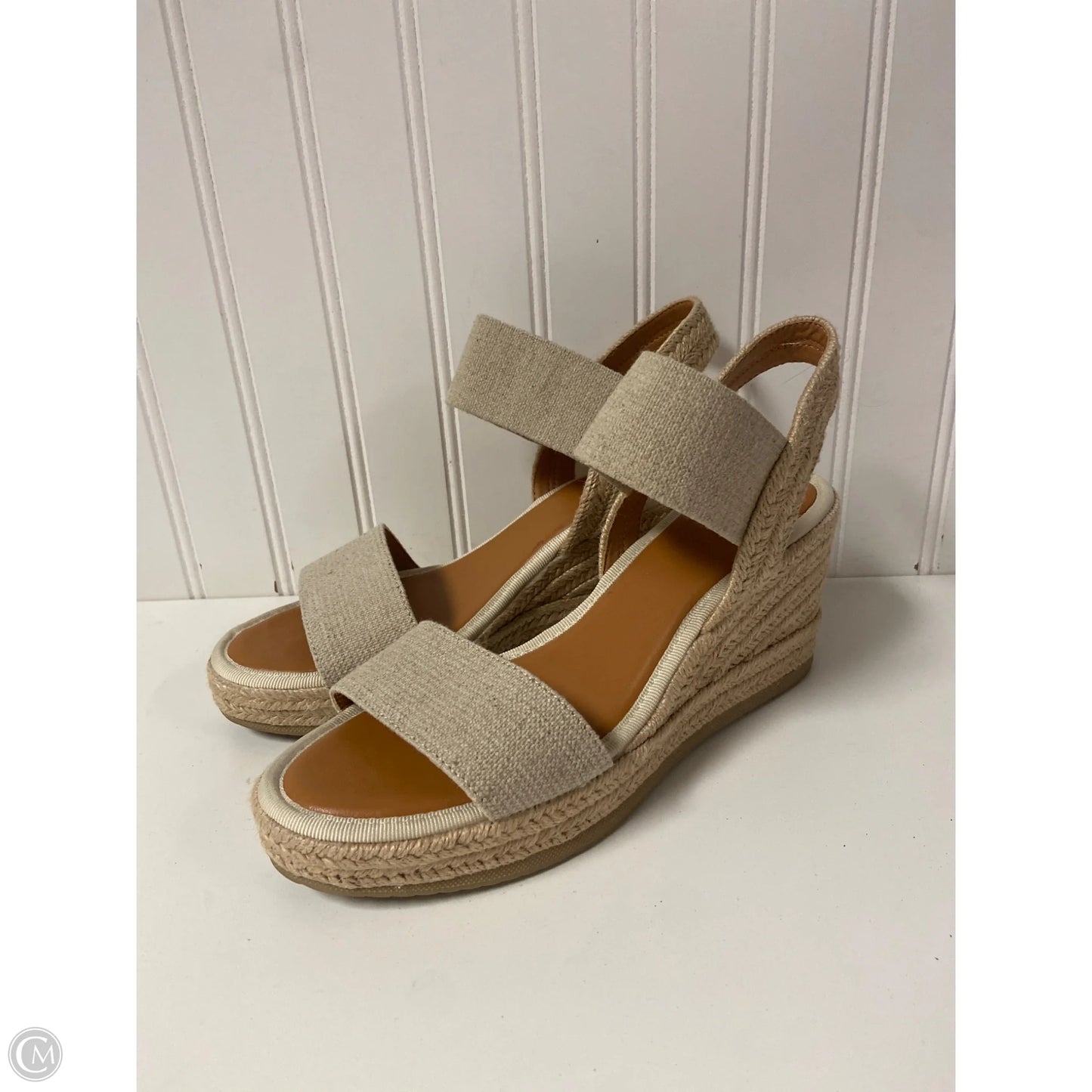 Sandals Heels Platform By Mia In Tan, Size: 9
