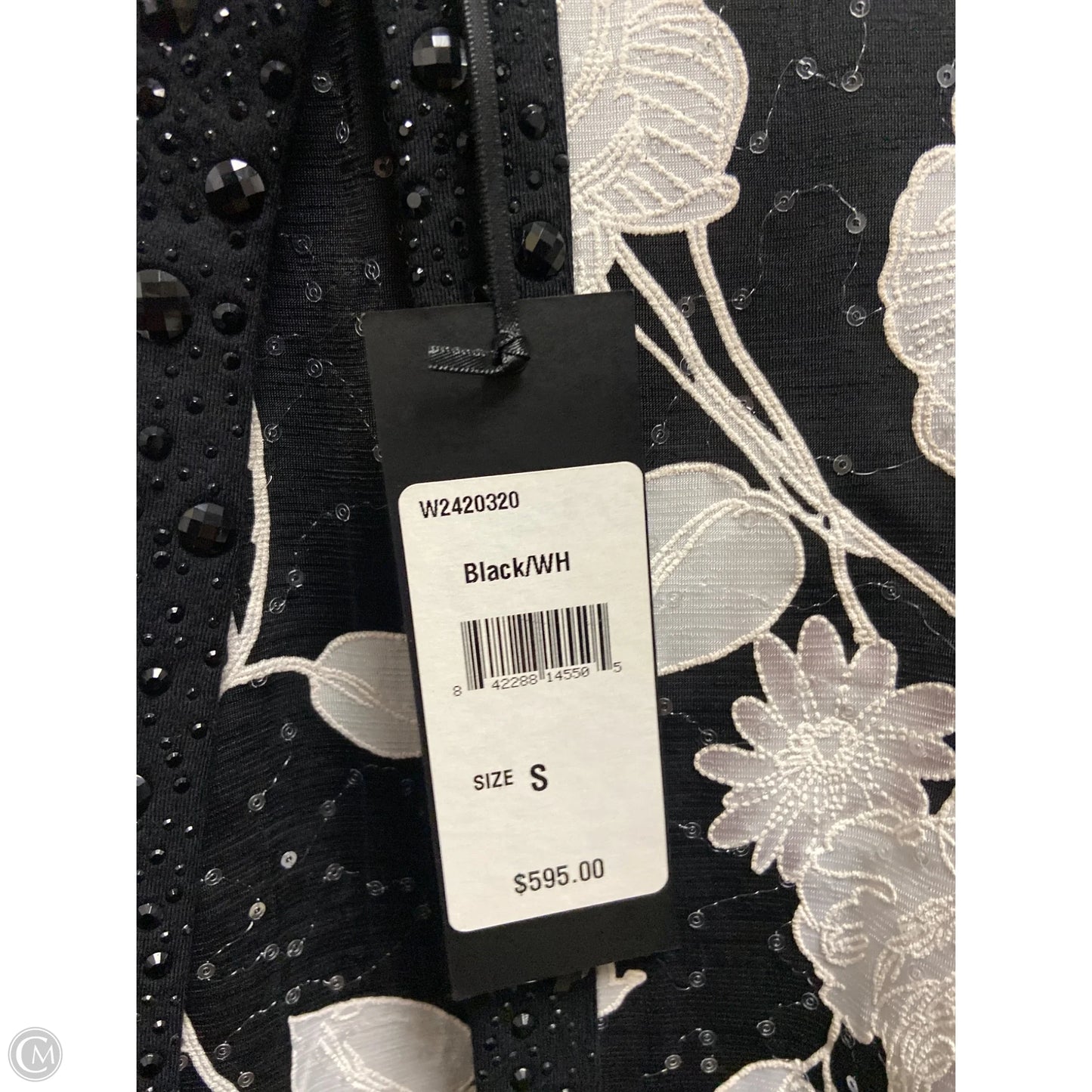 Skirt Suit 2pc By Clothes Mentor In Black & White, Size: S