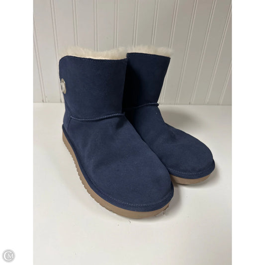 Boots Ankle Flats By Koolaburra By Ugg In Blue, Size: 8