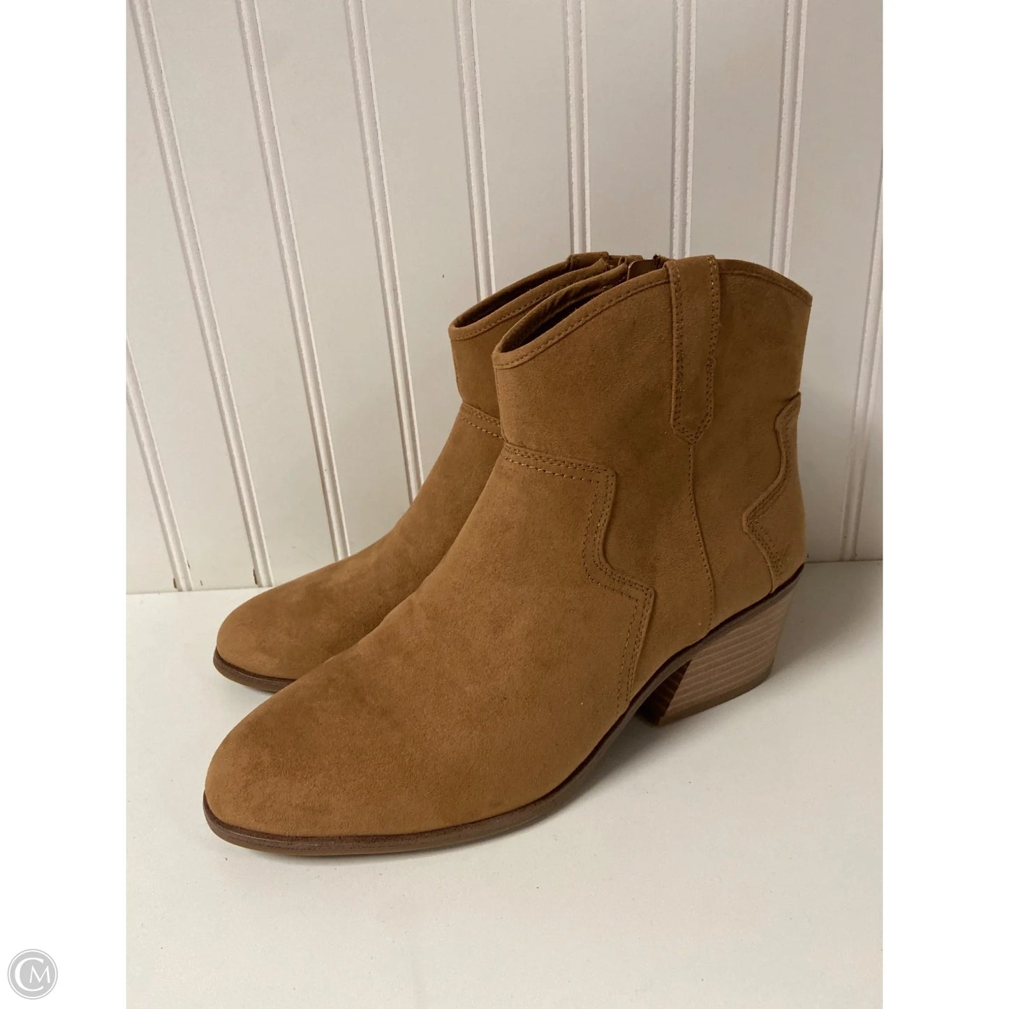 Boots Ankle Heels By Dr Scholls In Brown, Size: 10