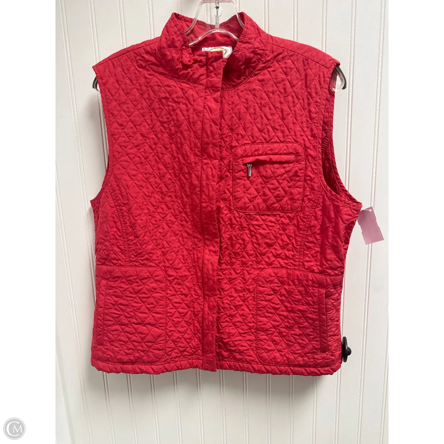Vest Puffer & Quilted By Talbots In Red, Size: L