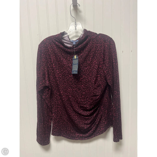 Top Long Sleeve By Democracy In Animal Print, Size: M