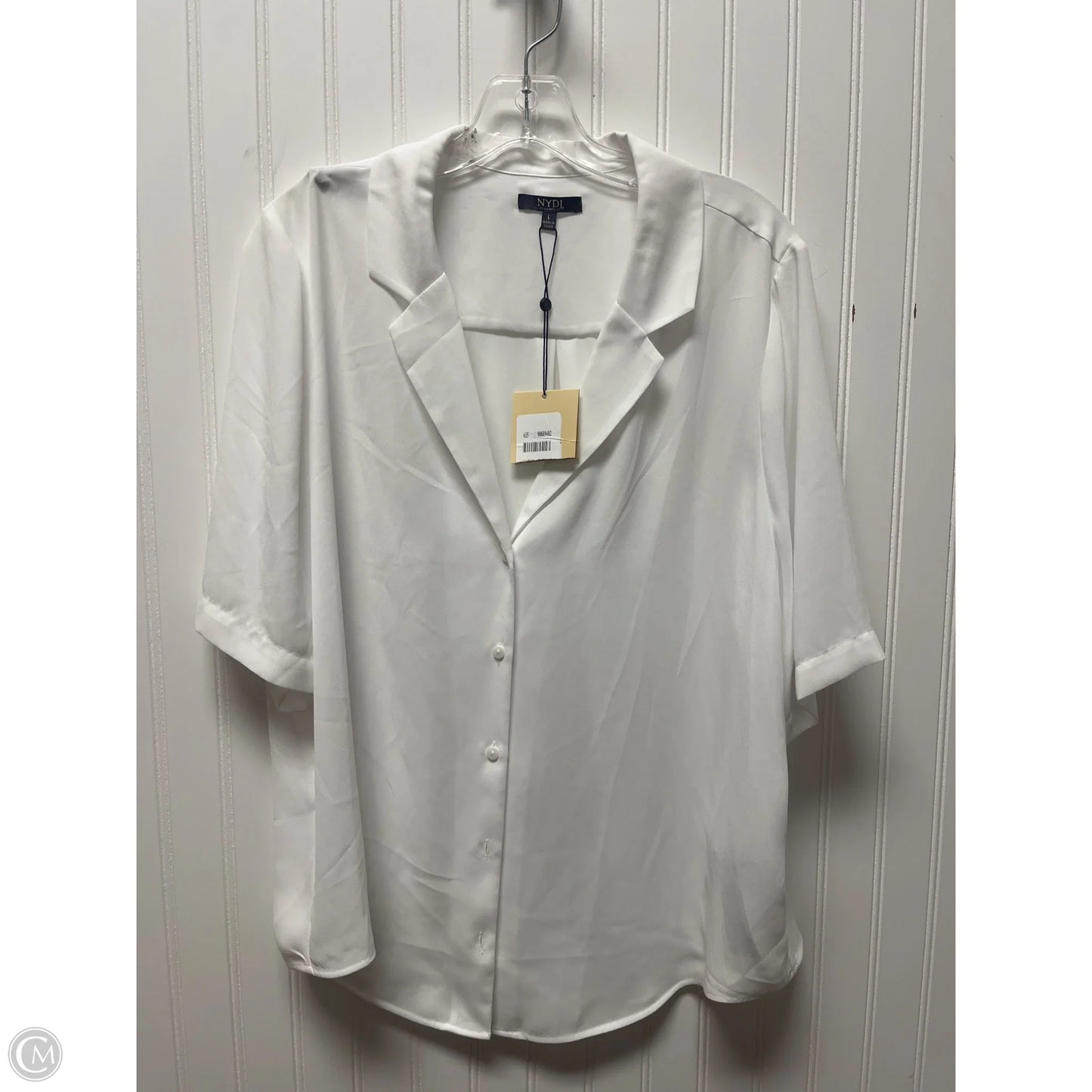 Top Short Sleeve By Not Your Daughters Jeans In White, Size: L