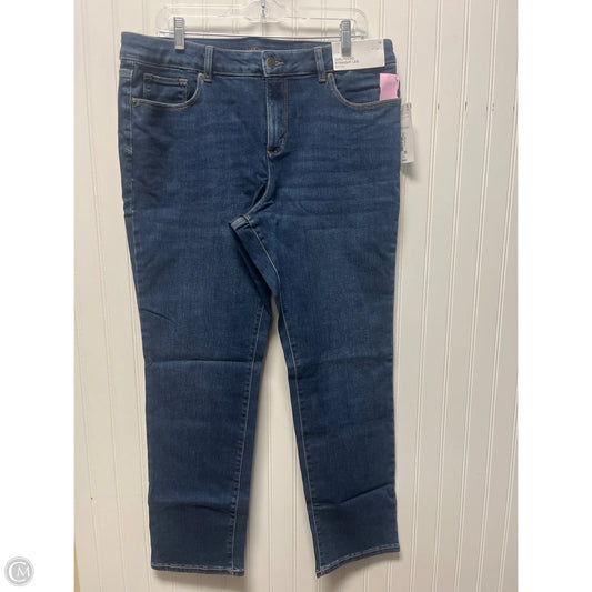 Jeans Straight By Liz Claiborne In Blue Denim, Size: 14