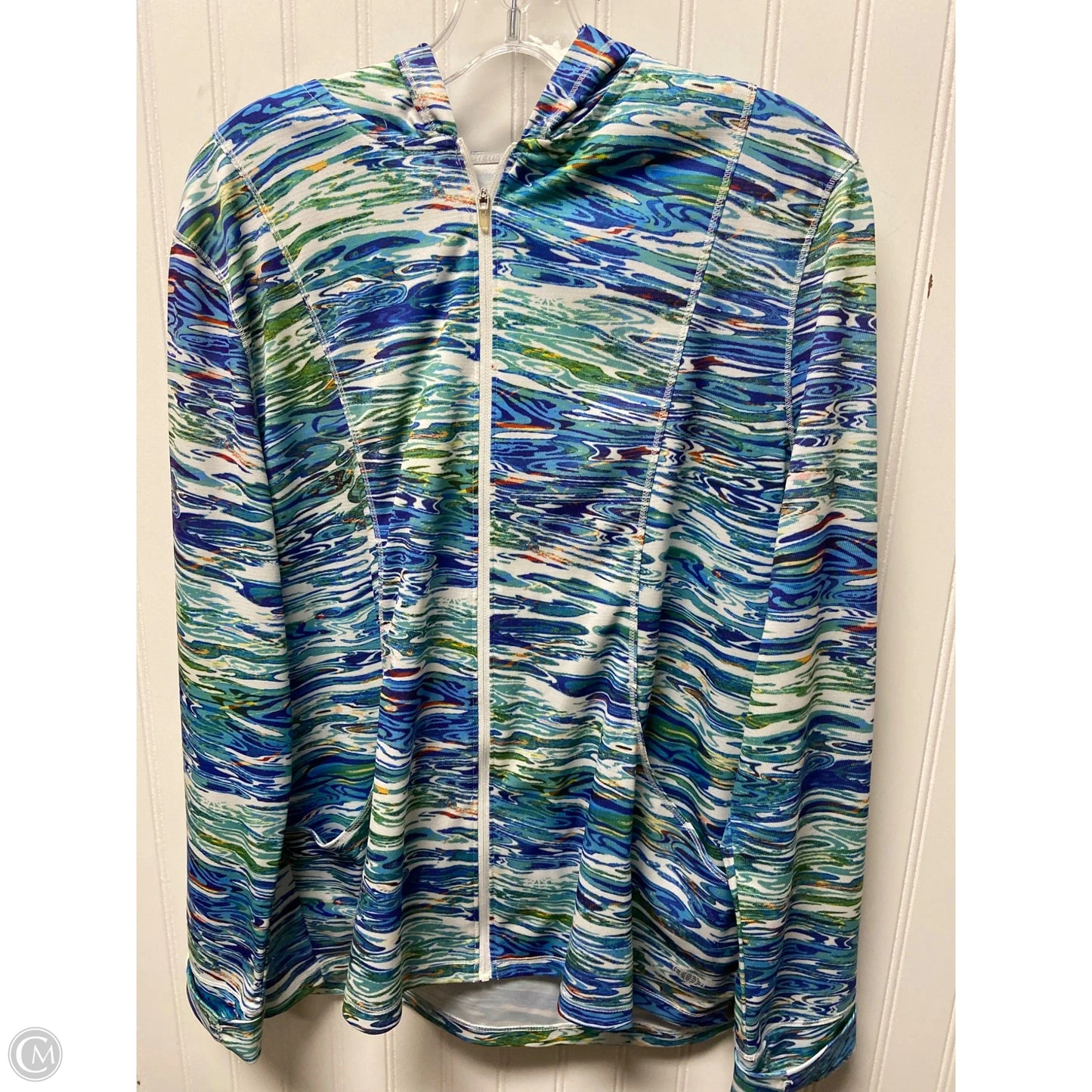 Athletic Jacket By Reel Legends In Multi-colored, Size: Xl