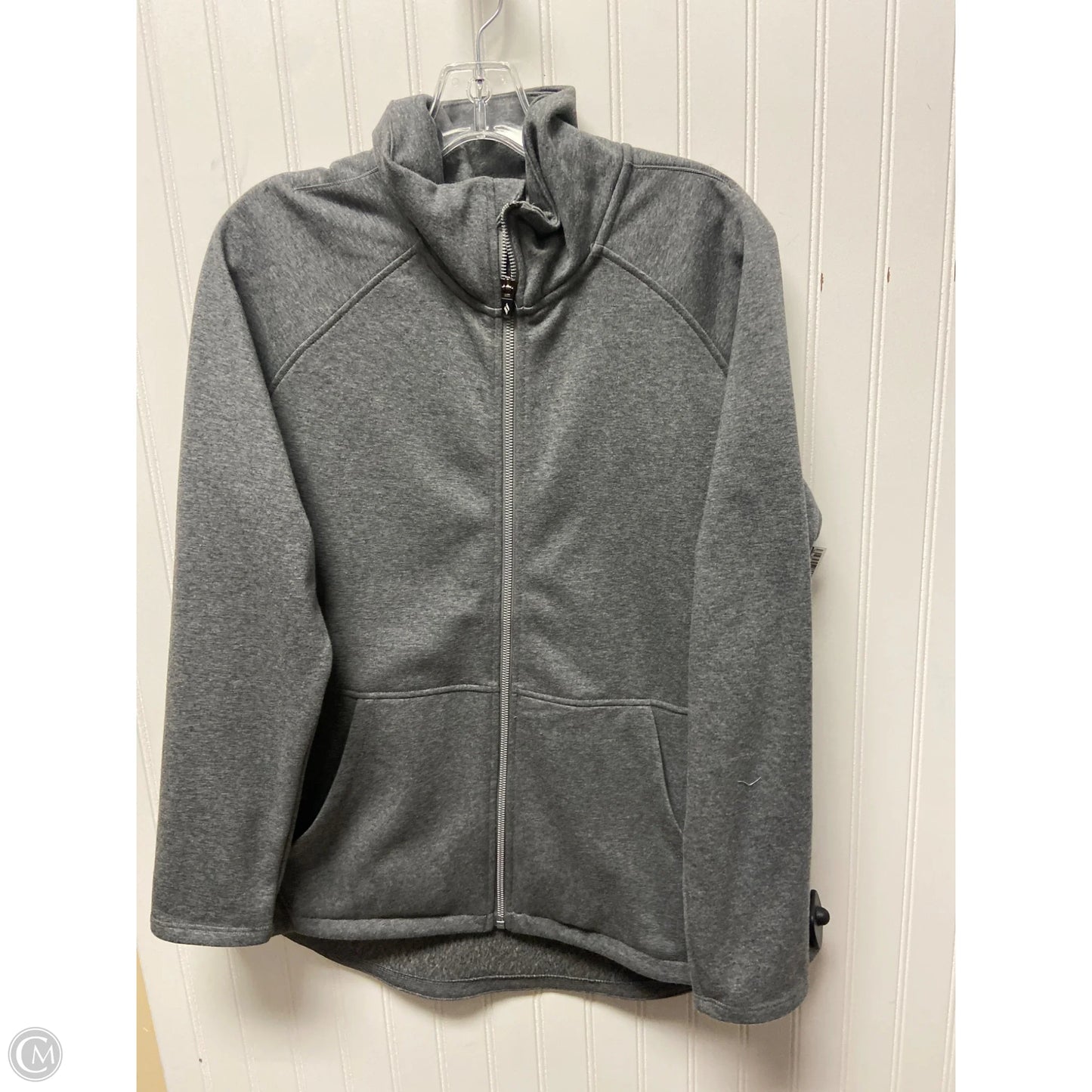 Athletic Jacket By Skechers In Grey, Size: Xl