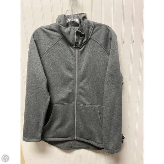 Athletic Jacket By Skechers In Grey, Size: Xl