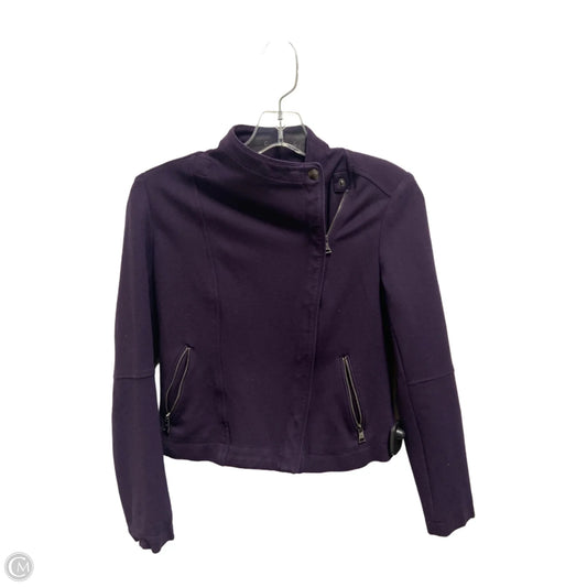 Jacket Moto By Banana Republic In Purple, Size: Xxs