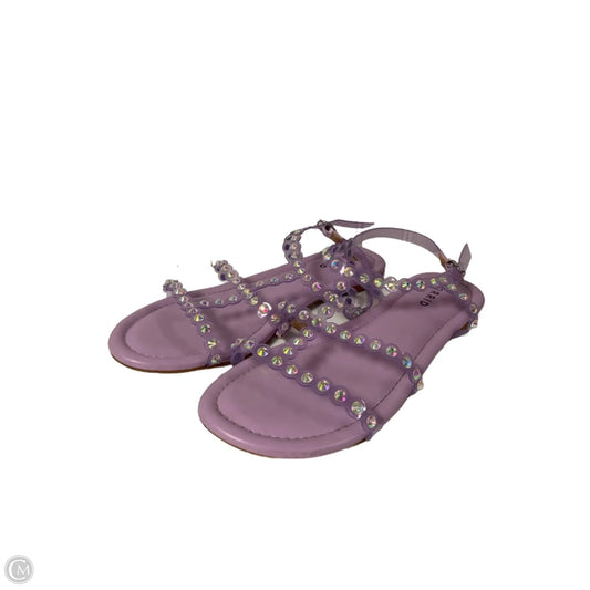 Sandals Flats By Torrid In Purple, Size: 10.5