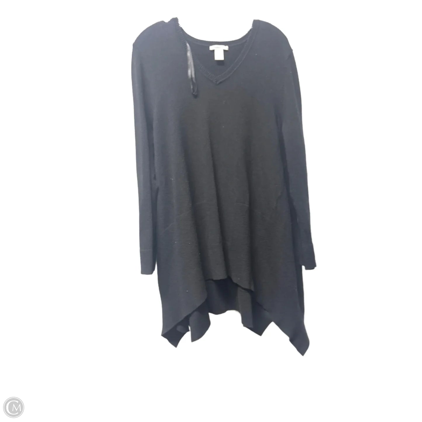Tunic Long Sleeve By West Bound In Black, Size: Xl