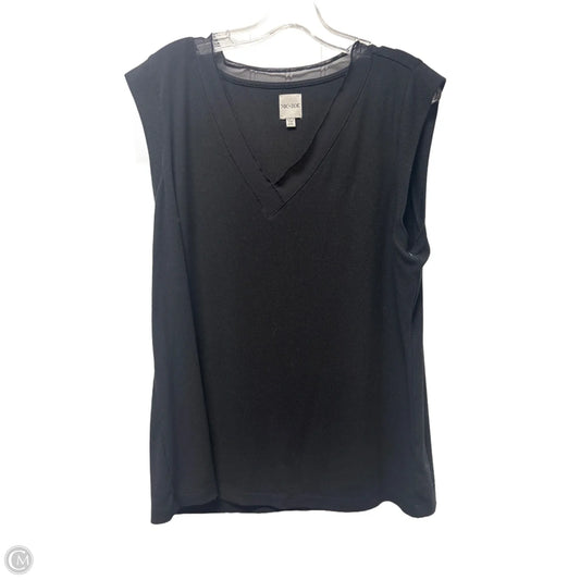 Top Sleeveless By Nic + Zoe In Black, Size: 1x