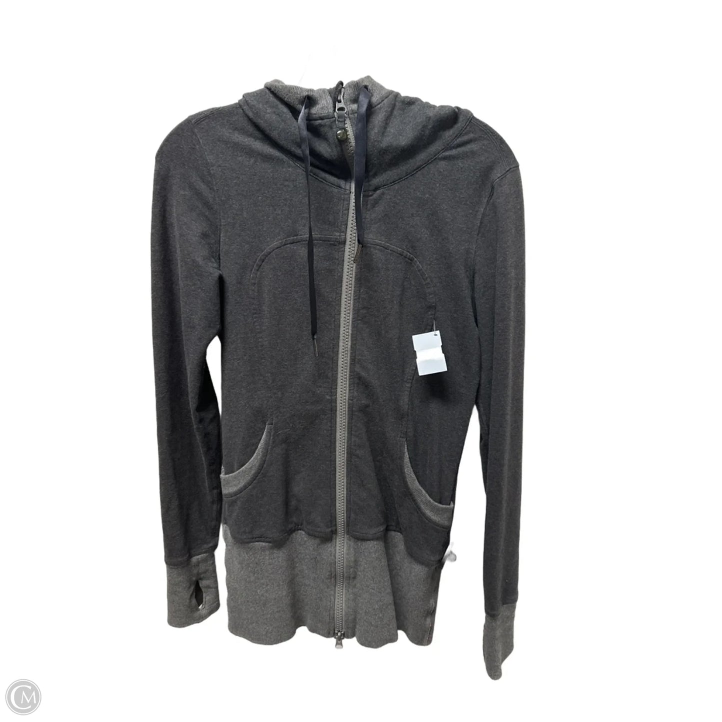 Athletic Jacket By Lululemon In Grey, Size: 6