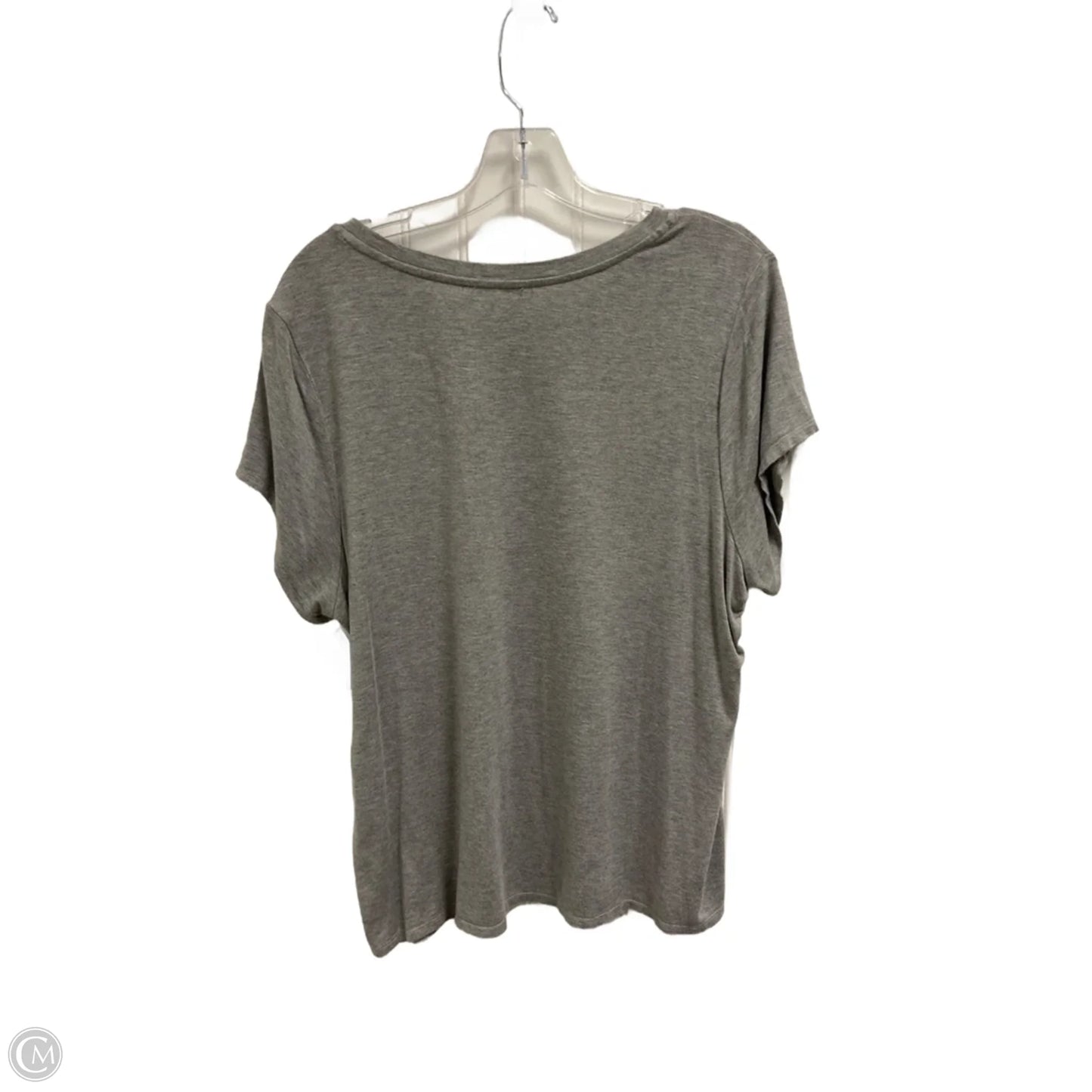 Top Short Sleeve By Clothes Mentor In Grey, Size: 1x