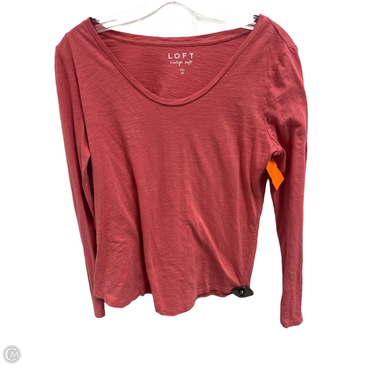 Top Long Sleeve By Loft In Pink, Size: M