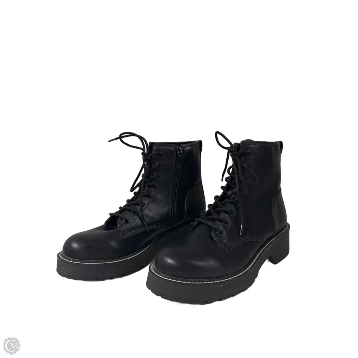 Boots Combat By Madden Girl In Black, Size: 9.5