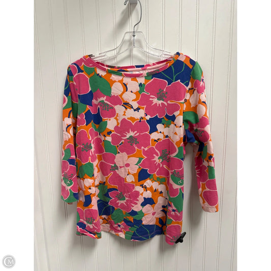 Top 3/4 Sleeve By Talbots In Multi-colored, Size: 1x