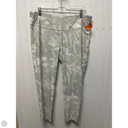 Athletic Leggings By Clothes Mentor In Cream, Size: 1x