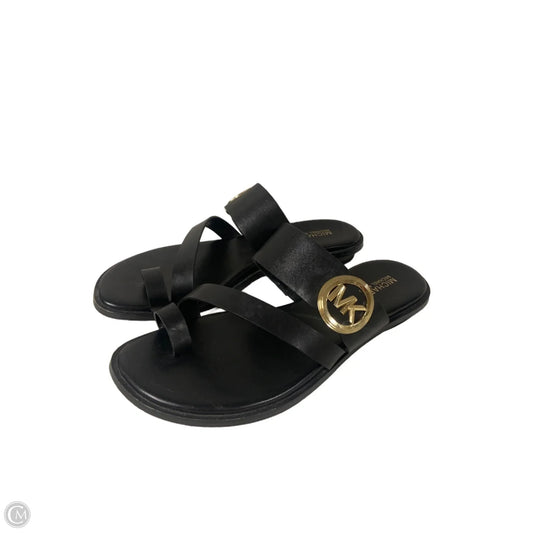 Sandals Flats By Michael By Michael Kors In Black, Size: 6